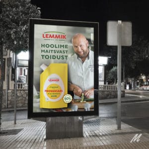 välimeedia plakati kujundamine