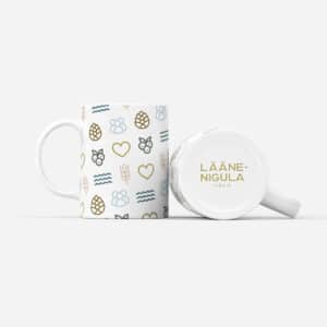 Lääne Nigula vald visuaalne identiteet tass