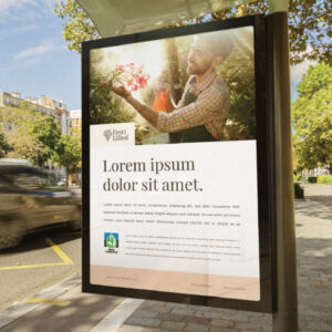 Ettevõtte visuaalne identiteet, näidisplakat, Eesti lilled